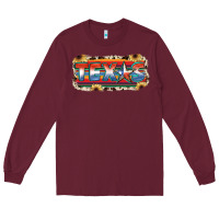Burgundy Texas Long Sleeve Tee - JahusDesignShop