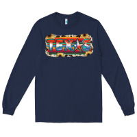 Navy Texas Long Sleeve Tee - JahusDesignShop