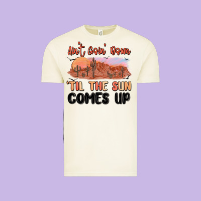 Ain't Goin' Down 'til The Sun Comes Up Vintage Tee Designed By Maliassmallbusiness