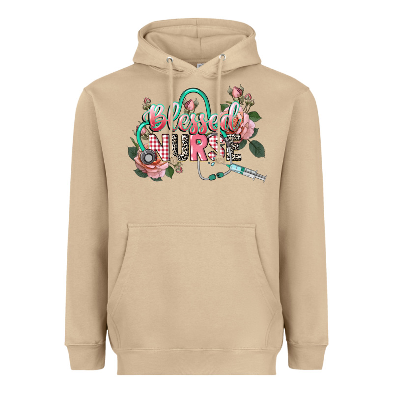 Blessed Nurse Heavyweight Hoodie by CowGirlArtShop | Teevron