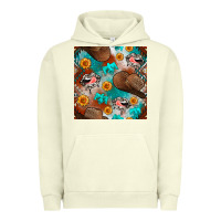Pigment Pistachio western cowboy hat seamless pattern Urban Hoodie - BundleAndBundleShop