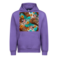 Tulip western cowboy hat seamless pattern Urban Hoodie - BundleAndBundleShop