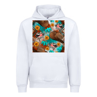 White western cowboy hat seamless pattern Urban Hoodie - BundleAndBundleShop