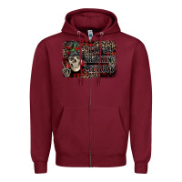 Burgundy I'm so freaking merry skeleton messy bun Zipper Hoodie - NancyCooperArtShop