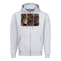 Heather Grey I'm so freaking merry skeleton messy bun Zipper Hoodie - NancyCooperArtShop