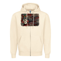 Sandshell I'm so freaking merry skeleton messy bun Zipper Hoodie - NancyCooperArtShop