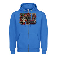 True Royal I'm so freaking merry skeleton messy bun Zipper Hoodie - NancyCooperArtShop