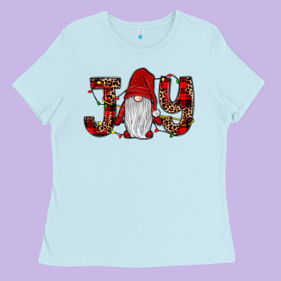 Joy Gnome Ladies Tee Designed By Jahusdesignshop