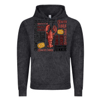 Vintage Black crawfish junkie Vintage Hoodie - MaliasSmallBusiness