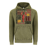 Vintage Olive crawfish junkie Vintage Hoodie - MaliasSmallBusiness