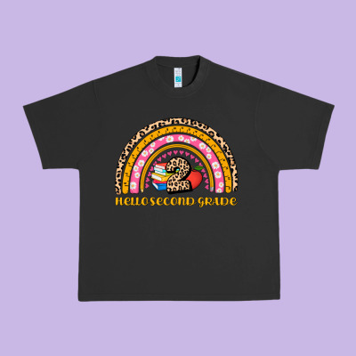 Back To School Rainbow Hello Second Grade Urban Heavy Tee Designed By Adodesignshop