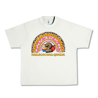 Pistachio back to school rainbow hello second grade Urban Heavy Tee - AdoDesignShop