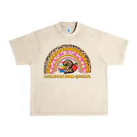 Sandshell back to school rainbow hello second grade Urban Heavy Tee - AdoDesignShop