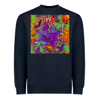 Navy halloween party seamless pattern Heavyweight Sweatshirt - BundleAndBundleShop