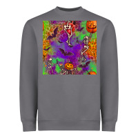 Halloween Party Seamless Pattern Heavyweight Sweatshirt | Teevron