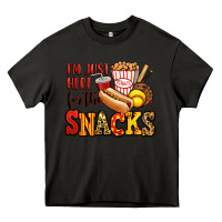 Asphalt i'm just here for the snacks softball Heavy Core Tee - Jasminsmagicworld