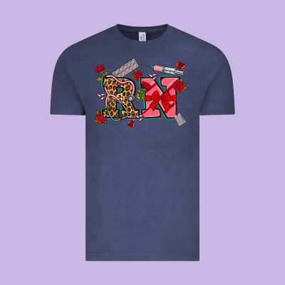 Valentines Day Rn Vintage Tee Designed By Nancycooperartshop