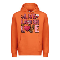 Carrot Live laugh love Valentine's Day Premium Hoodie - HowdyJamesFarm