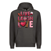 Smoke Live laugh love Valentine's Day Premium Hoodie - HowdyJamesFarm