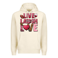 Tofu Live laugh love Valentine's Day Premium Hoodie - HowdyJamesFarm