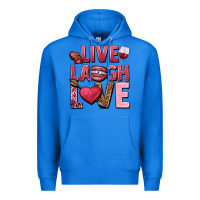 True Royal Live laugh love Valentine's Day Premium Hoodie - HowdyJamesFarm