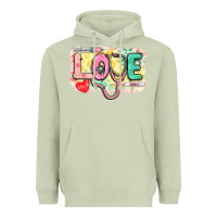 Matcha love nursing leopard background Heavyweight Hoodie - CowGirlArtShop