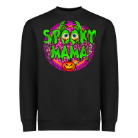 Black spooky mama Heavyweight Sweatshirt - BundleAndBundleShop