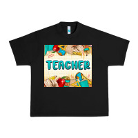 Black teacher Urban Heavy Tee - MaliasSmallBusiness