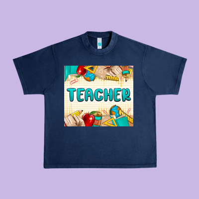 Teacher Urban Heavy Tee Designed By Maliassmallbusiness