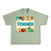Oil Green teacher Urban Heavy Tee - MaliasSmallBusiness
