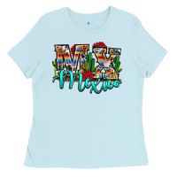 Baby Blue MX Mexico Ladies Tee - RanaPortraitStore