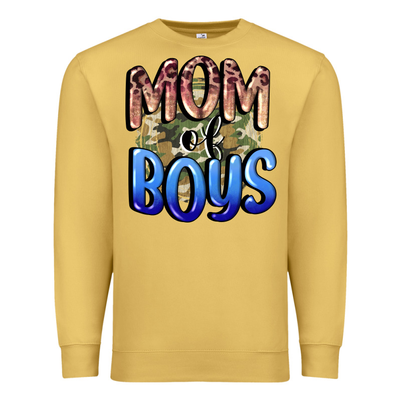 Mom Of Boys Mother's Day Premium Sweatshirt by CowGirlArtShop | Teevron