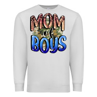 Dove Grey Mom of Boys Mother's Day Premium Sweatshirt - CowGirlArtShop