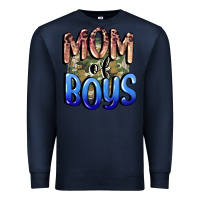 Navy Mom of Boys Mother's Day Premium Sweatshirt - CowGirlArtShop