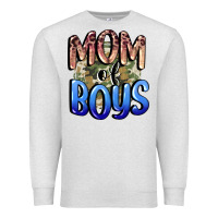 Oatmeal Heather Mom of Boys Mother's Day Premium Sweatshirt - CowGirlArtShop