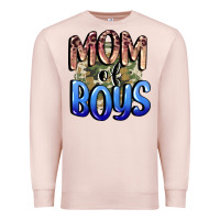 Pale Pink Mom of Boys Mother's Day Premium Sweatshirt - CowGirlArtShop