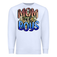 White Mom of Boys Mother's Day Premium Sweatshirt - CowGirlArtShop