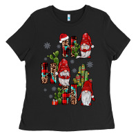 Black ho ho ho gnome Ladies Tee - JahusDesignShop