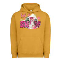 Pigment Peanut Butter Let It Snow Pink Christmas Urban Hoodie - FaDigitalArtStudio