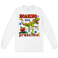 White roaring into preschool Long Sleeve Tee - BundleAndBundleShop