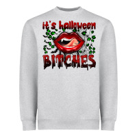 Heather Grey it's halloween bitches Heavyweight Sweatshirt - BundleAndBundleShop