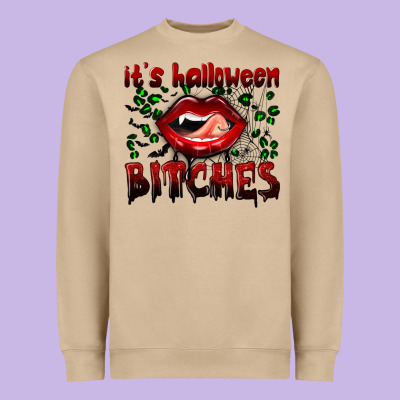 It's Halloween Bitches Heavyweight Sweatshirt Designed By Bundleandbundleshop
