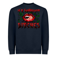 Navy it's halloween bitches Heavyweight Sweatshirt - BundleAndBundleShop