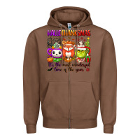 Chestnut hallothanksmas its the most wonderful time of the Zipper Hoodie - texasbilliewilder