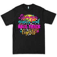 Black summer nights and race track lights Premium Tee - JahusDesignShop