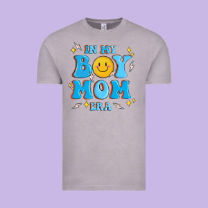 In My Boy Mom Era Vintage Tee Designed By Maliassmallbusiness
