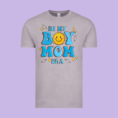 In My Boy Mom Era Vintage Tee Designed By Maliassmallbusiness