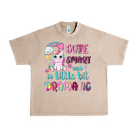 French Oak cute smart and a little bit dramatic with unicorn Urban Heavy Tee - NancyCooperArtShop