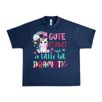 Cute Smart And A Little Bit Dramatic With Unicorn Urban Heavy Tee | Teevron
