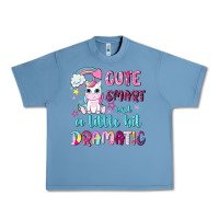 Pebble Blue cute smart and a little bit dramatic with unicorn Urban Heavy Tee - NancyCooperArtShop